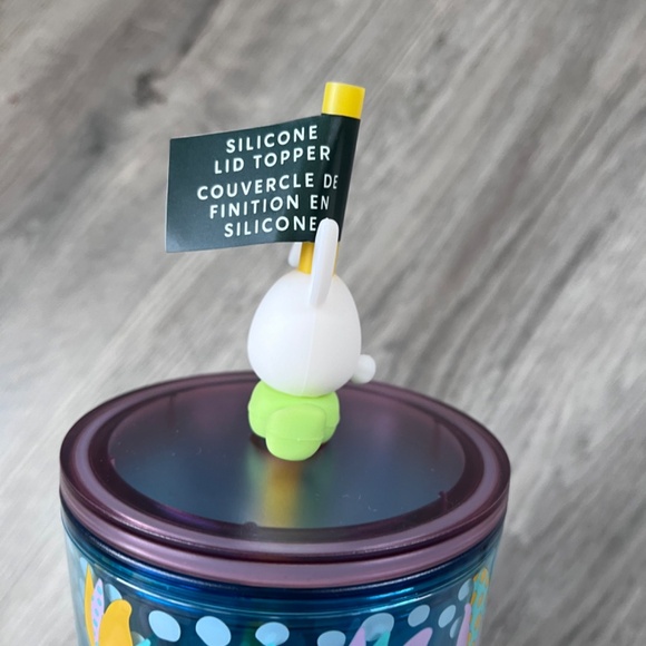 NWT Starbucks 2025 Easter Floral Carrots & Bunny Venti Tumbler with Bunny Topper - Picture 5 of 9